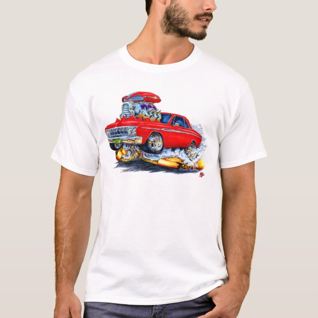 Camiseta Coche 1964 del rojo de Plymouth (Anverso)