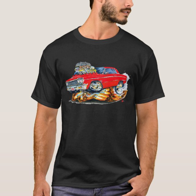 Camiseta Coche 1964 del rojo del impala (Anverso)