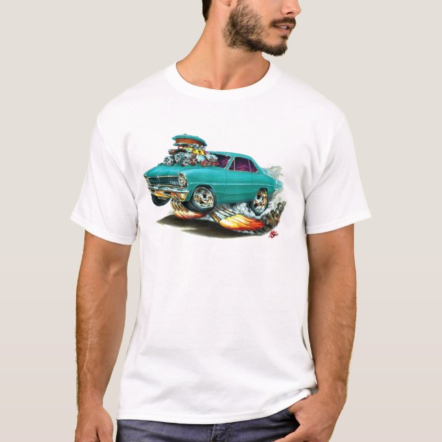 Camiseta Coche 1966-67 de la aguamarina de Nova (Anverso)