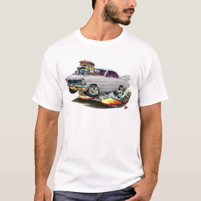 Camiseta Coche 1966-67 del blanco de Nova (Anverso)