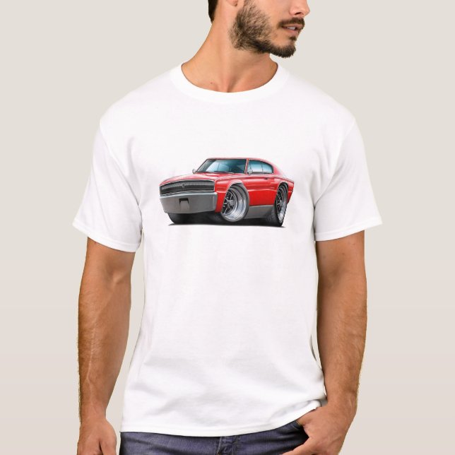 Camiseta Coche 1966-67 del rojo del cargador (Anverso)