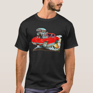 Camiseta Coche 1966-67 del rojo del Corvette