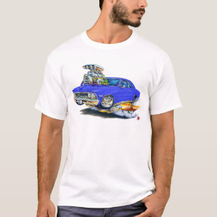 Camiseta Coche 1966 del azul de Chevelle