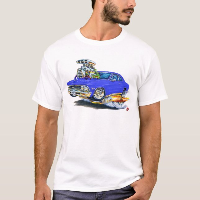 Camiseta Coche 1966 del azul de Chevelle (Anverso)