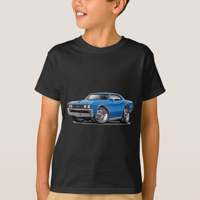 Camiseta Coche 1967 del azul de Chevelle (Anverso)