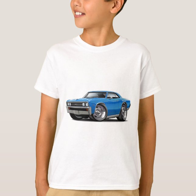 Camiseta Coche 1967 del azul de Chevelle (Anverso)