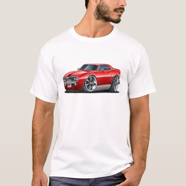 Camiseta Coche 1967 del rojo de Firebird (Anverso)