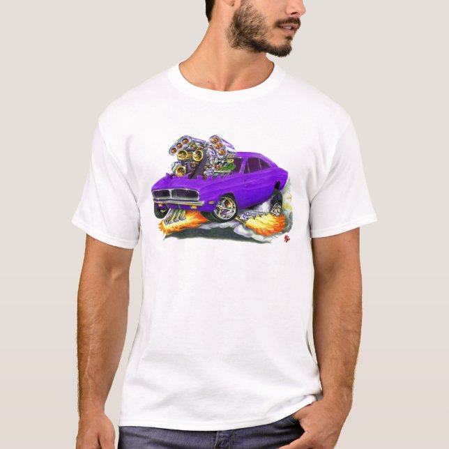 Camiseta Coche 1968-70 de la púrpura del cargador (Anverso)