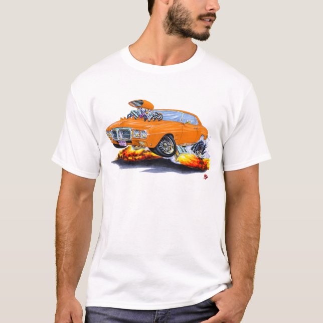 Camiseta Coche 1969 del naranja de Firebird (Anverso)