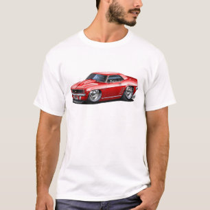 Camiseta Coche 1969 del rojo de Camaro