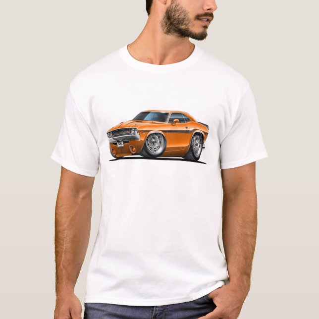 Camiseta Coche 1970-72 del naranja del desafiador (Anverso)