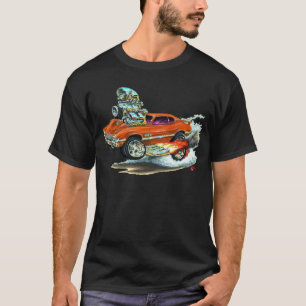 Camiseta Coche 1970-72 del naranja del machete 442 de Olds