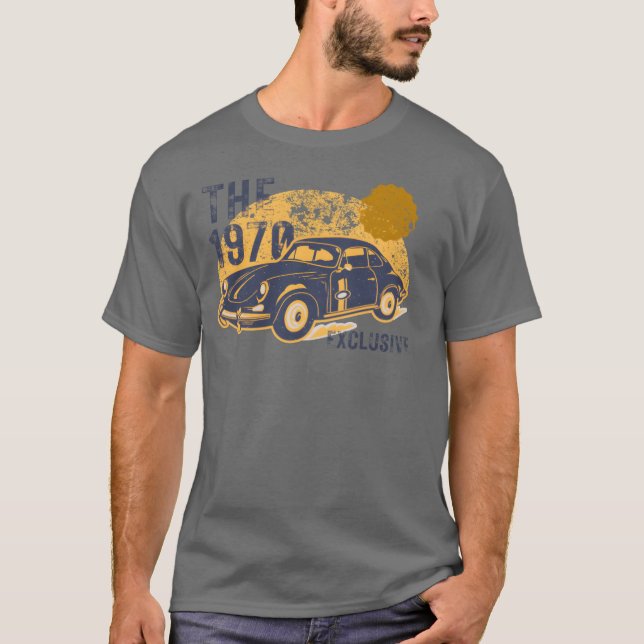 Camiseta coche 1970 amigos (Anverso)