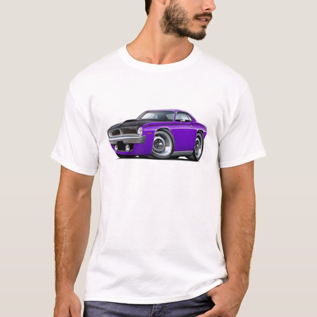 Camiseta Coche 1970 de la púrpura de Cuda AAR (Anverso)