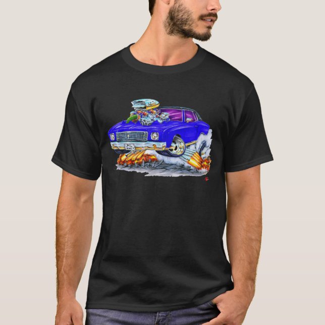 Camiseta Coche 1970 del azul de Monte Carlo (Anverso)