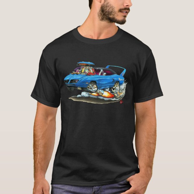 Camiseta Coche 1970 del azul de Superbird (Anverso)