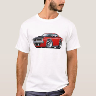 Camiseta Coche 1970 del rojo de Cuda AAR