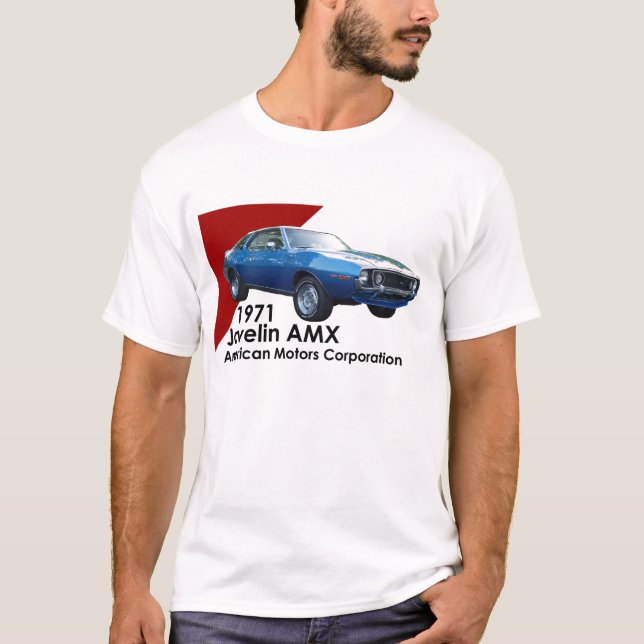 Camiseta Coche 1971 del músculo de la jabalina AMX por AMC (Anverso)