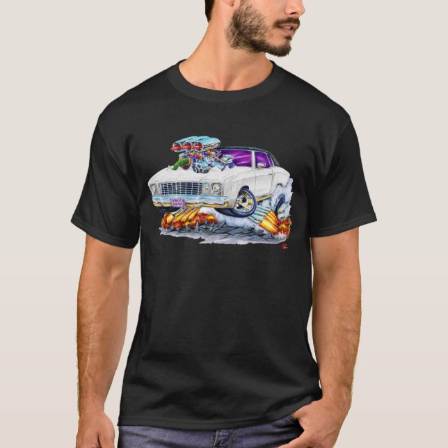 Camiseta Coche 1972 del blanco de Monte Carlo (Anverso)