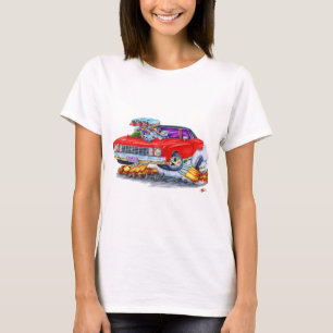 Camiseta Coche 1972 del rojo de Monte Carlo