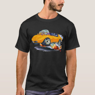 Camiseta Coche 1973-76 del naranja del Corvette