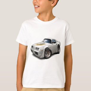 Camiseta Coche 1979-81 del blanco del transporte