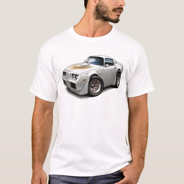 Camiseta Coche 1979-81 del blanco del transporte (Anverso)