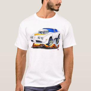 Camiseta Coche 1979-81 del blanco del transporte