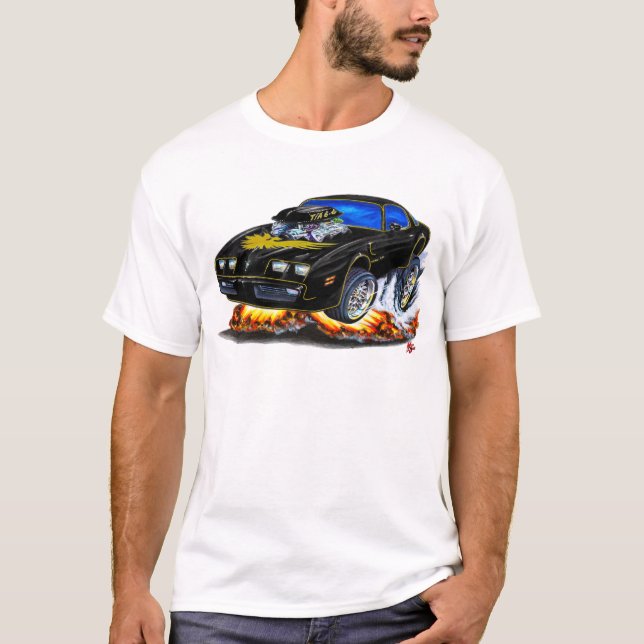Camiseta Coche 1979-81 del Negro-Oro del transporte (Anverso)