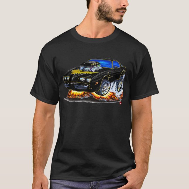 Camiseta Coche 1979-81 del Negro-Oro del transporte (Anverso)