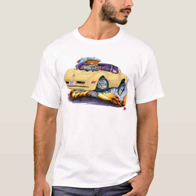 Camiseta Coche 1980-82 del moreno del Corvette (Anverso)