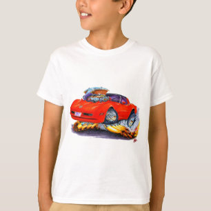 Camiseta Coche 1980-82 del rojo del Corvette