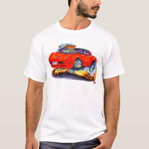 Camiseta Coche 1980-82 del rojo del Corvette