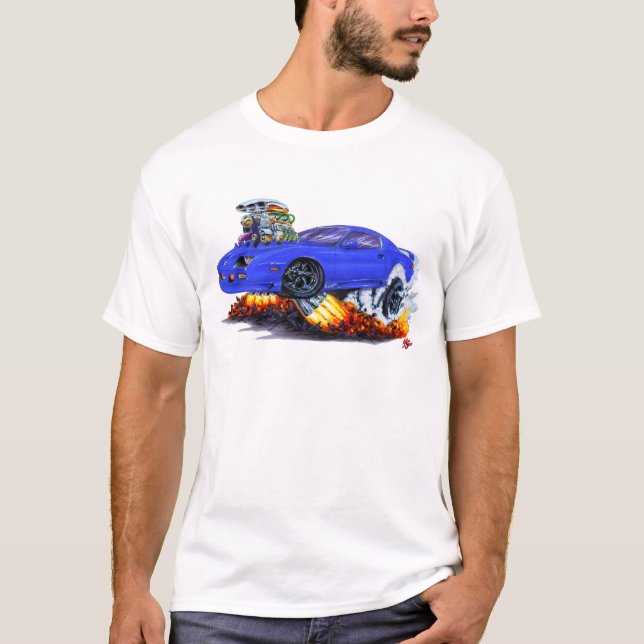 Camiseta Coche 1982-92 del azul de Camaro (Anverso)