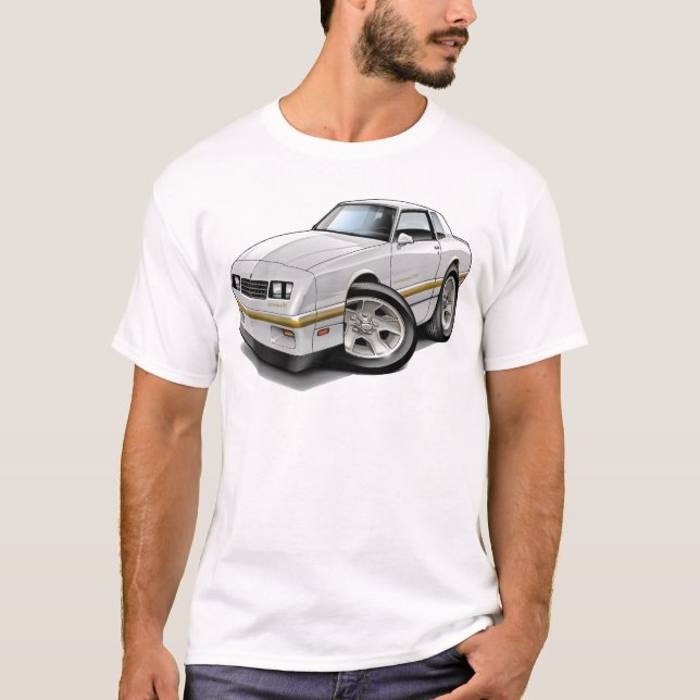 Camiseta Coche 1983-88 del Blanco-Oro de Monte Carlo (Anverso)