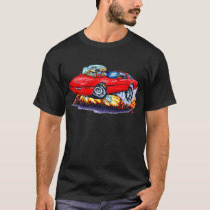 Camiseta Coche 1984-93 del rojo del Corvette
