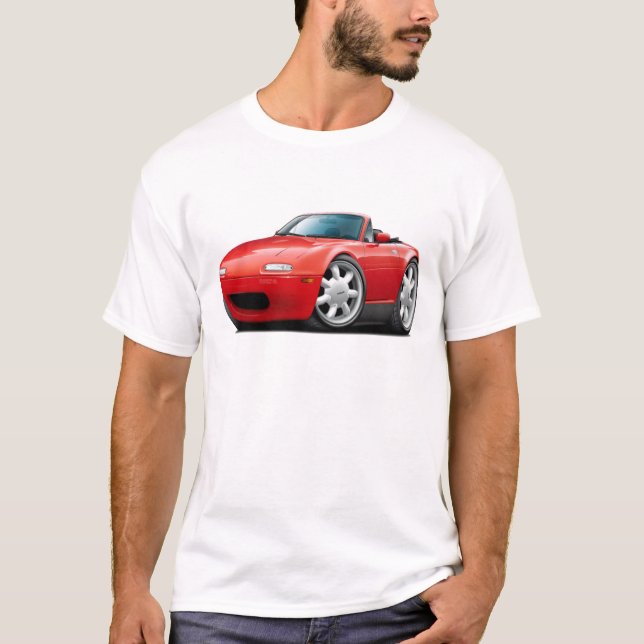 Camiseta Coche 1990-98 del rojo de Miata (Anverso)