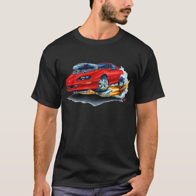 Camiseta Coche 1993-97 del rojo de Camaro (Anverso)