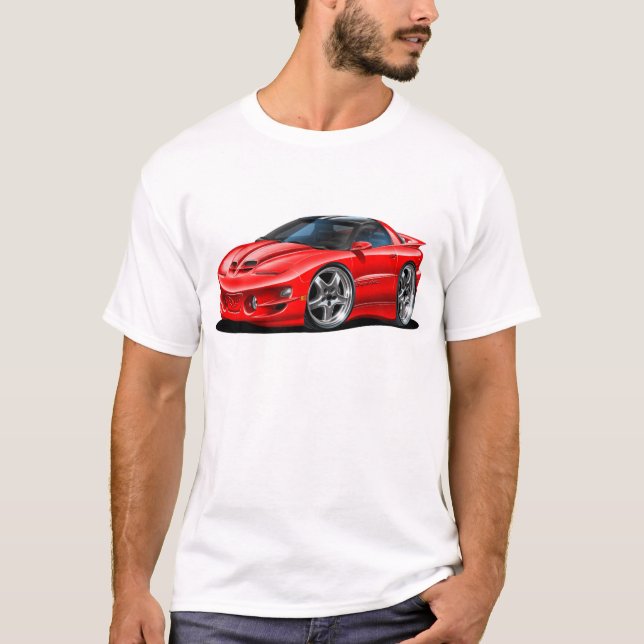 Camiseta Coche 1998-02 del rojo del transporte (Anverso)