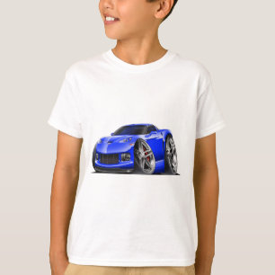 Camiseta Coche 2005-09 del azul del Corvette