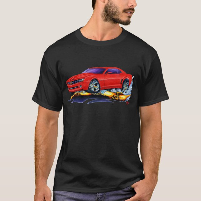 Camiseta Coche 2010 del rojo de Camaro (Anverso)