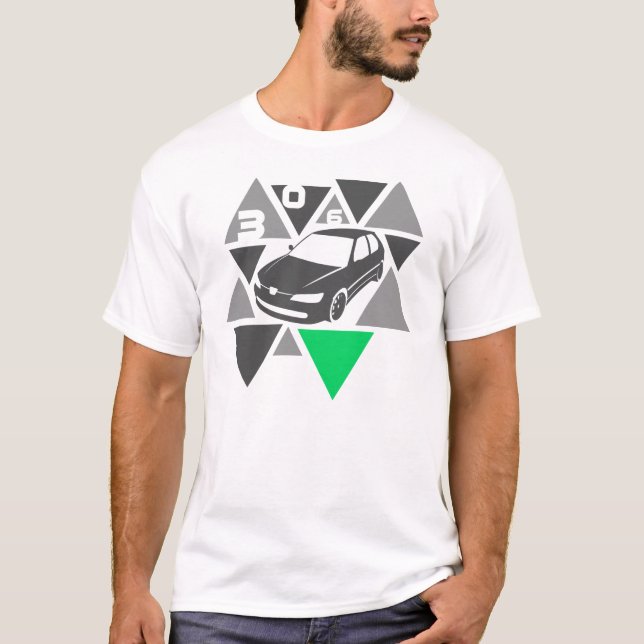 Camiseta Coche -306- del triángulo (Anverso)