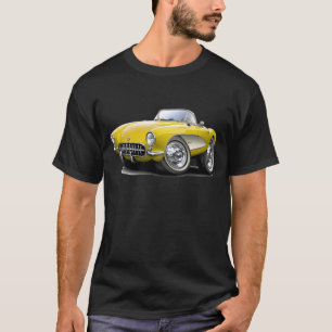 Camiseta Coche amarillo 1956-57 del Corvette