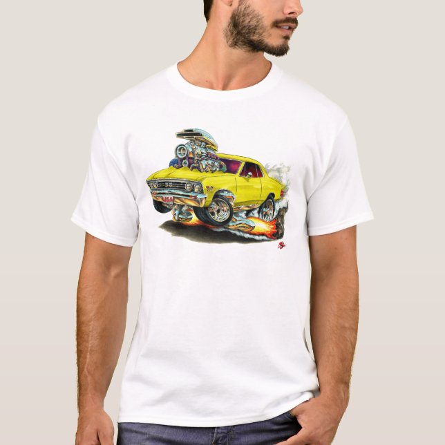 Camiseta Coche amarillo 1967 de Chevelle (Anverso)