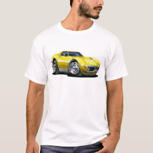 Camiseta Coche amarillo 1968-72 del Corvette