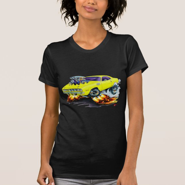 Camiseta Coche amarillo 1971-73 de Cuda (Anverso)
