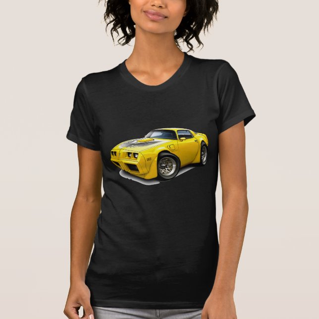 Camiseta Coche amarillo 1979-81 del transporte (Anverso)