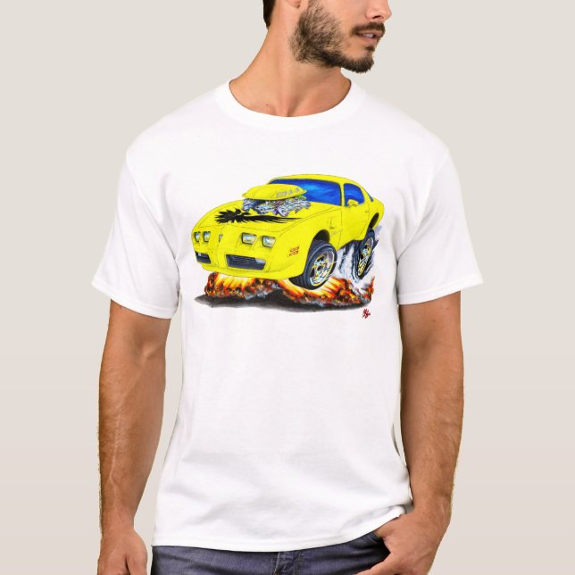 Camiseta Coche amarillo 1979-81 del transporte (Anverso)