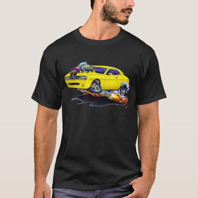 Camiseta Coche amarillo 2008-10 del desafiador (Anverso)