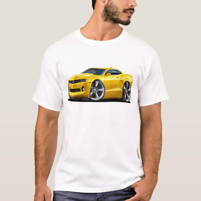 Camiseta Coche amarillo 2010-12 de Camaro (Anverso)
